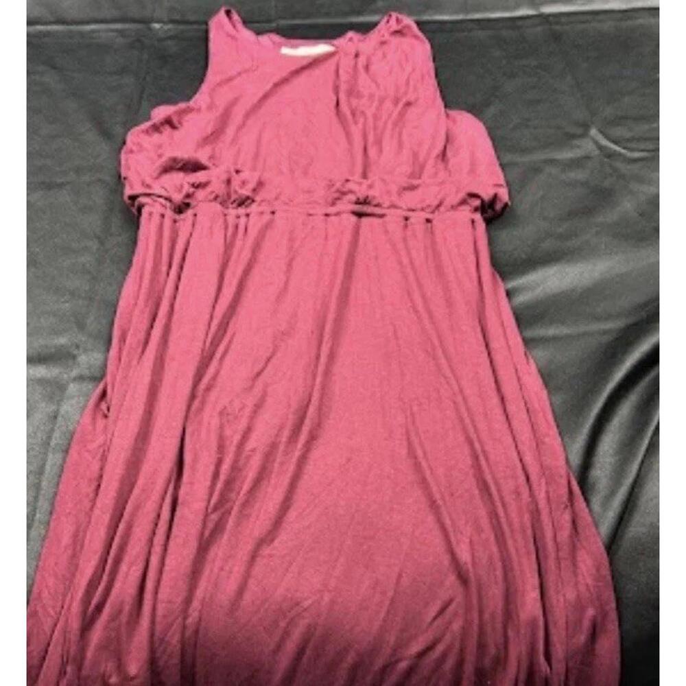 LOFT Womens Dress Size S Petite Dark‎ Red Tank Maxi NWT